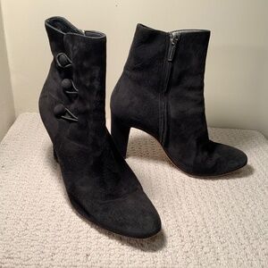 Gianvito Rossi Black Suede Bootie